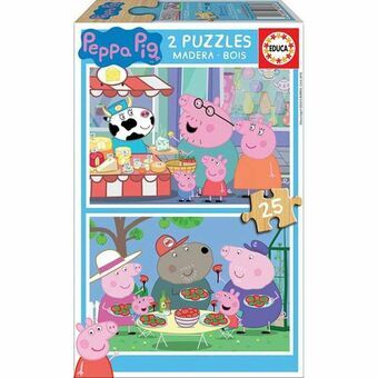 Puslespil Educa Peppa Pig (2 x 25 pcs)