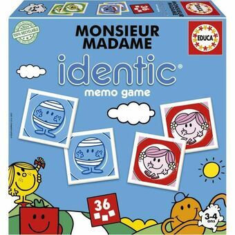 Lærerigt Spil Educa Monsieur Madame Identic (FR)