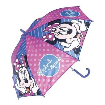Automatisk paraply Minnie Mouse Lucky Blå Pink (Ø 84 cm)
