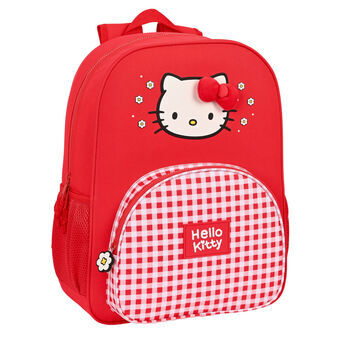 Skoletaske Hello Kitty Spring Rød (33 x 42 x 14 cm)