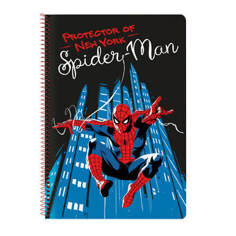 Notesbog Spiderman Hero Sort A4 80 Ark
