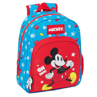 Skoletaske Mickey Mouse Clubhouse Fantastic Blå Rød 28 x 34 x 10 cm