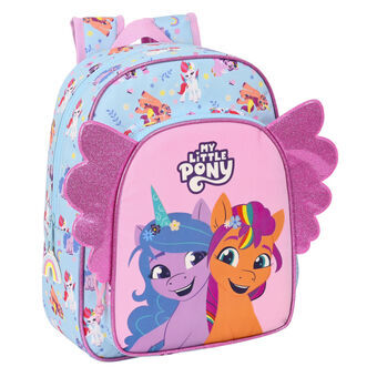 Skoletaske My Little Pony Wild & free 26 x 34 x 11 cm Blå Pink