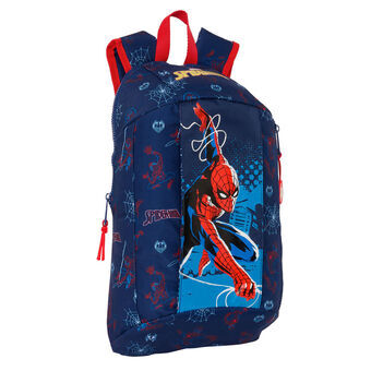Rygsæk Spider-Man Neon Mini Marineblå 22 x 39 x 10 cm