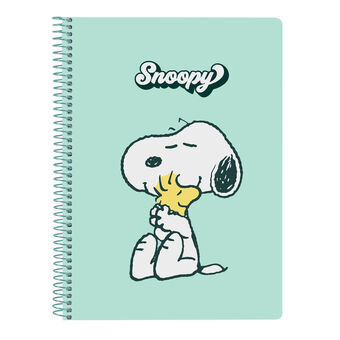 Notesbog Snoopy Groovy Grøn A5 80 Ark