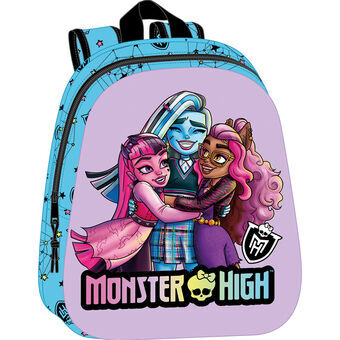 Skoletaske Monster High Blå Syren 27 x 33 x 10 cm