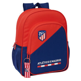 Skoletaske Atlético Madrid Blå Rød 32 X 38 X 12 cm