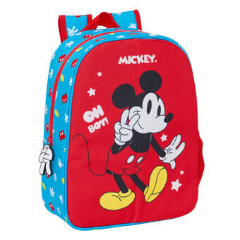 Skoletaske Mickey Mouse Clubhouse Fantastic Blå Rød 26 x 34 x 11 cm