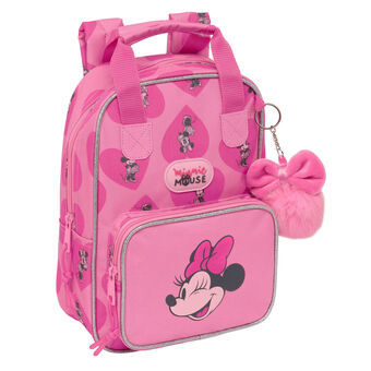 Skoletaske Minnie Mouse Loving Pink 20 x 28 x 8 cm