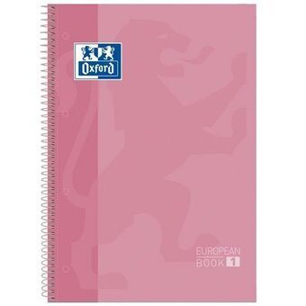 Notesbog Oxford European Book Pink A4 5 enheder