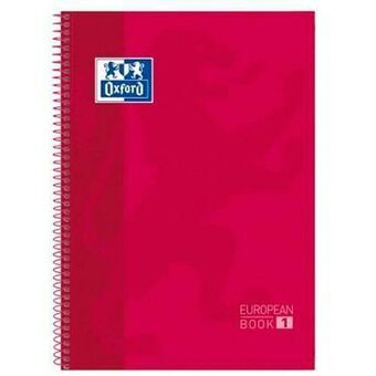 Notesbog Oxford European Book Rød A4 5 enheder