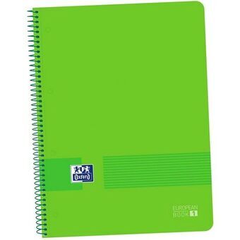 Notesbog Oxford Live&Go Grøn A4 5 enheder