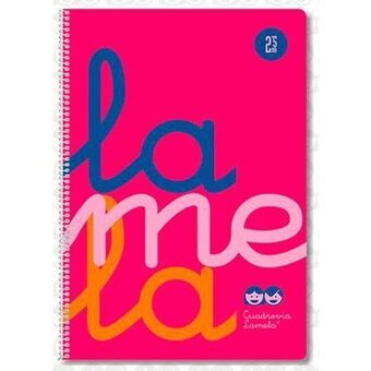 Notesbog Lamela Fluor Pink A4 5 enheder