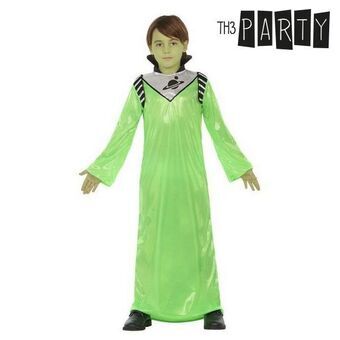 Kostume til børn Grøn alien - 10-12 år