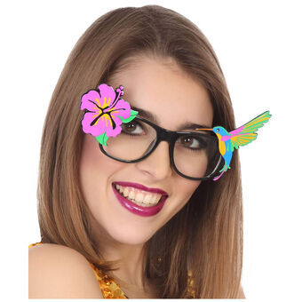 Briller Tilbehør til Kostume Tropisk Multifarvet Onesize