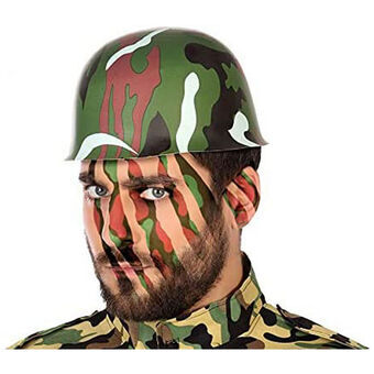 Hjelm Grøn Camouflage (Onesize)