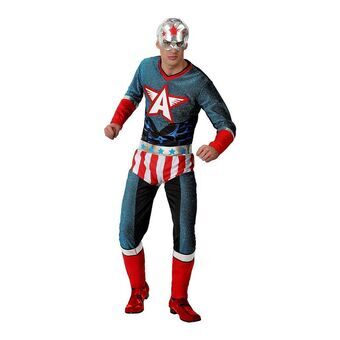 Kostume til voksne American Captain XXL
