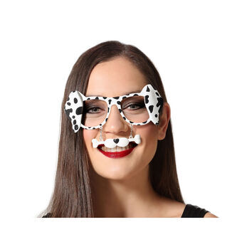 Briller Tilbehør til Kostume Sort/Hvid Dalmatiner