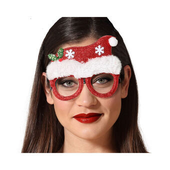 Briller Jul Tilbehør til Kostume Rød