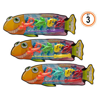 Fiskespil Multifarvet 3 enheder