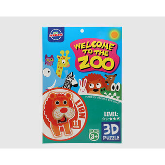 3D Puslespil Zoo Løve 27 x 18 cm 11 Dele