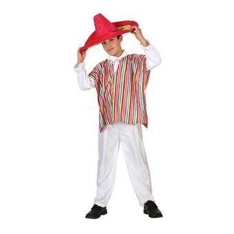 Kostume til børn 69852 Multifarvet 7-9 år Mexicansk mand (2 Dele)