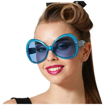 Briller Blå Tilbehør til Kostume