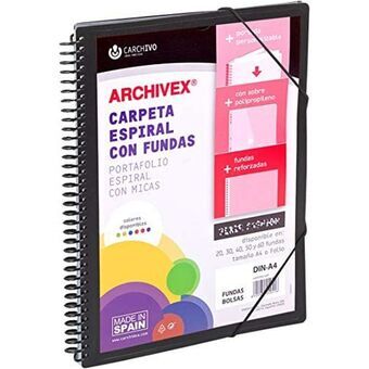 Organiser mappe Carchivo Archivex-Star Sort A4 Spiral