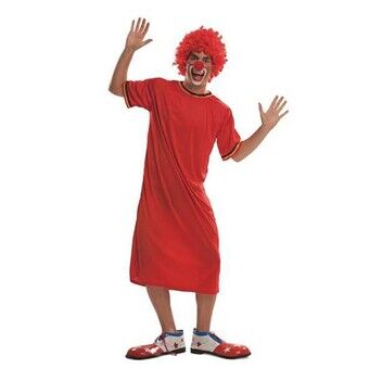 Kostume til voksne Mande klovn Størrelse M/L Rød