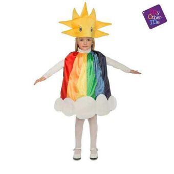 Kostume til børn Rainbow 5-6 år