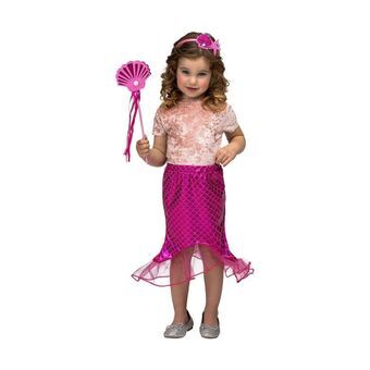 Kostume til børn My Other Me Havfrue Pink Tutu 3-6 år (3 Dele)