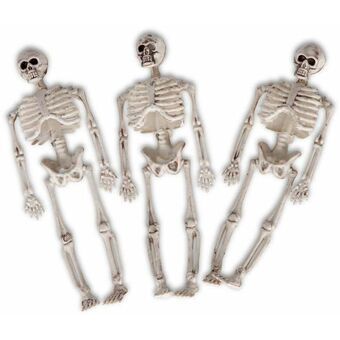 Halloween dekorationer My Other Me 20 x 8 x 8 cm Skelet 3 enheder