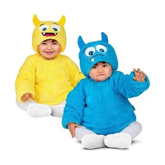 Kostume til børn My Other Me Blå Monster Vendbar 6-12 måneder