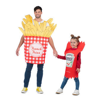Kostume til voksne My Other Me Onesize Pomfritter Ketchup