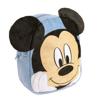 Skoletaske Mickey Mouse Lyseblå 18 x 22 x 8 cm