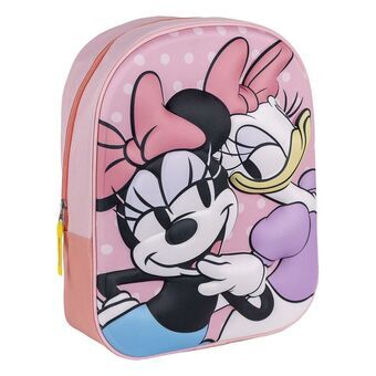 Skoletaske Minnie Mouse Pink 25 x 31 x 10 cm
