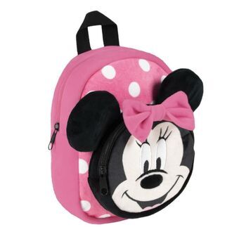 Skoletaske Minnie Mouse Pink 18 x 22 x 8 cm