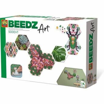 Sæt SES Creative Beedz Art - Hex tiles Botánica (FR)