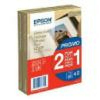 Blæk og fotopapir-pakke Epson Premium Glossy Photo Paper - 10x15cm - 2x 40 Hojas