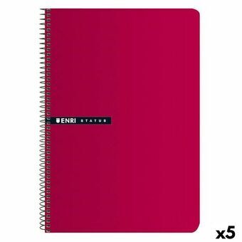 Notesbog ENRI 70 gr Rød (5 enheder)