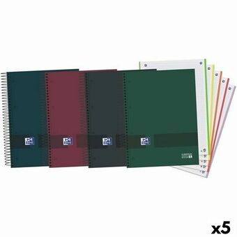 Notebook Set Oxford European Book 5 Multifarvet A4 120 Ark 5 enheder