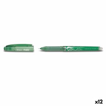 Pen med flydende blæk Pilot Friction 0,25 mm Grøn (12 Dele) (12 enheder)
