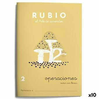 Matematikhæfte Rubio Nº2 A5 Spansk 20 Ark (10 enheder)