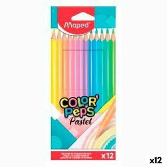 Farveblyanter Maped Color\' Peps Multifarvet 12 Dele (12 enheder)