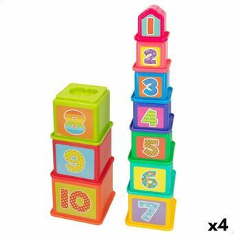 Stabelklodser PlayGo 10,2 x 50,8 x 10,2 cm 4 enheder