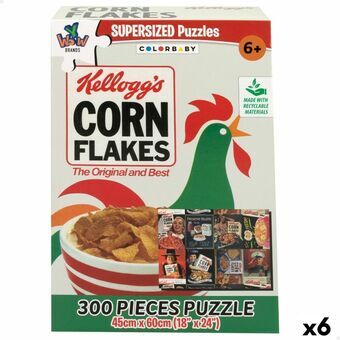Puslespil Kellogg\'s Corn Flakes 300 Dele 45 x 60 cm (6 enheder)