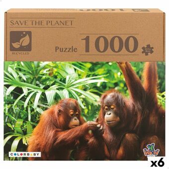 Puslespil Colorbaby Orangutan 6 enheder 68 x 50 x 0,1 cm