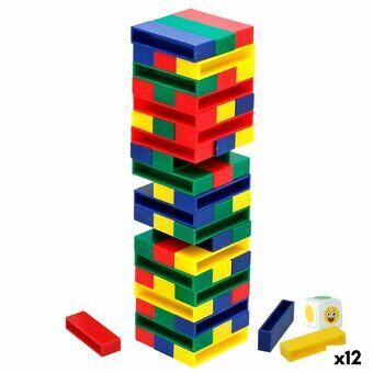 Byggeblokke Colorbaby 5 x 1 x 1,5 cm (12 enheder) (61 Dele)