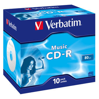 CD-R Verbatim Music 10 enheder 80\' 700 MB 16x (10 enheder)