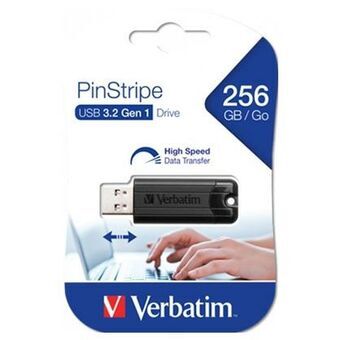 USB-stik Verbatim PinStripe 3.0 Sort